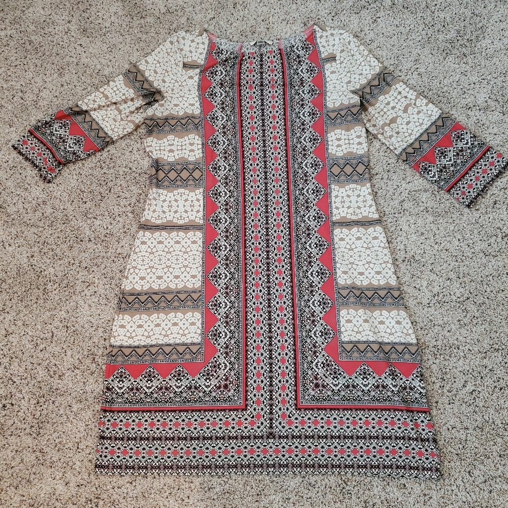 Bohemian print, geometric design Dress